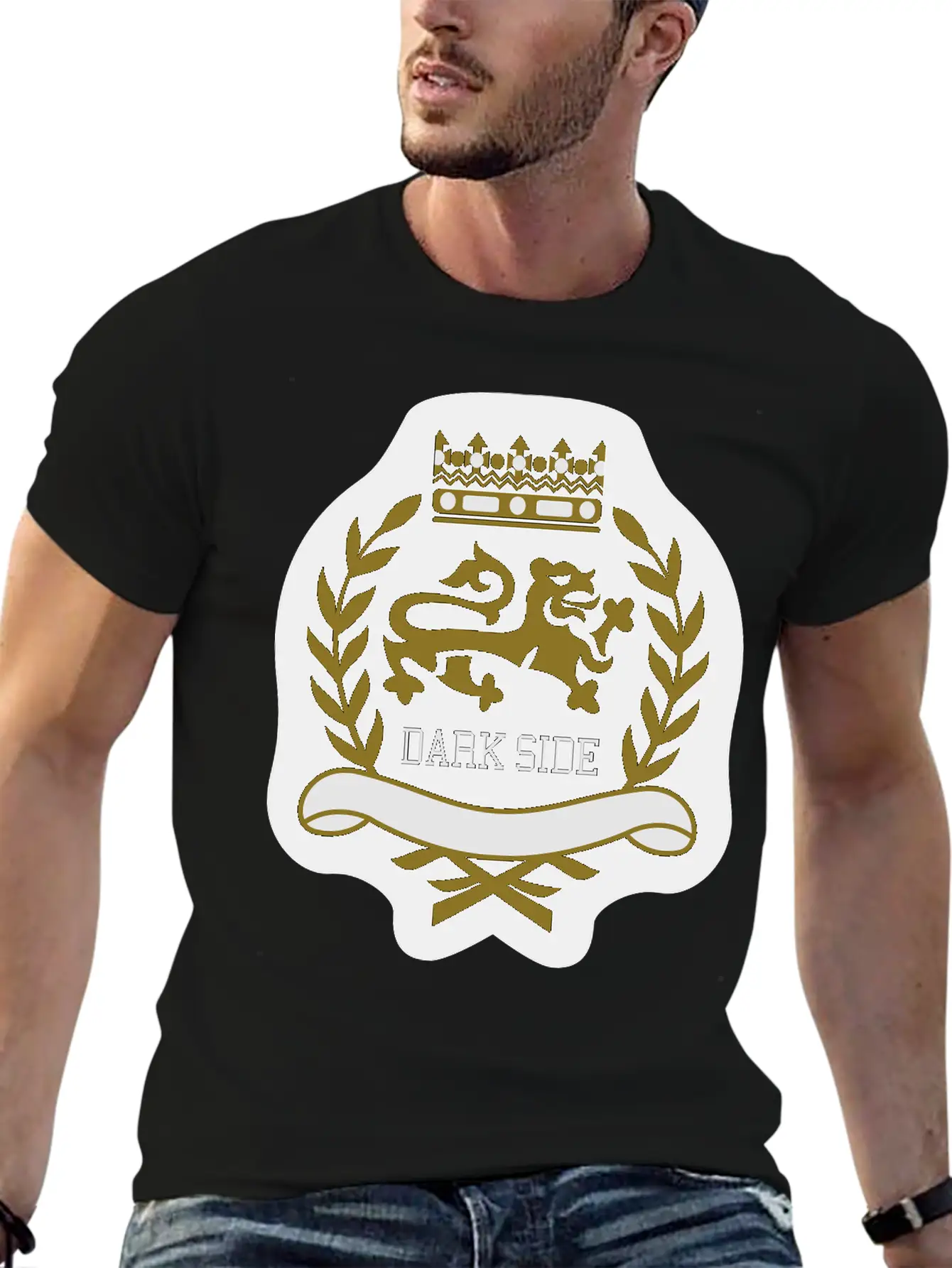 Dark Side Crest Unisex Short Sleeve Soft Cotton T-Shirt – Casual Everyday Wear