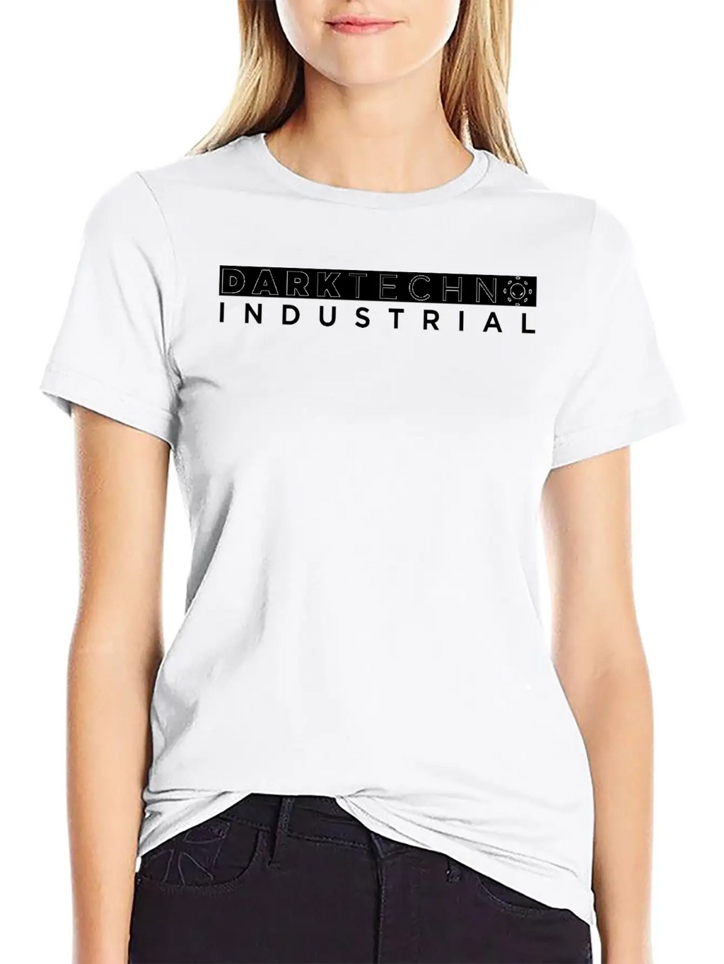 Dark Techno Industrial Breathable Soft Cotton T-Shirt – Timeless Casual Look