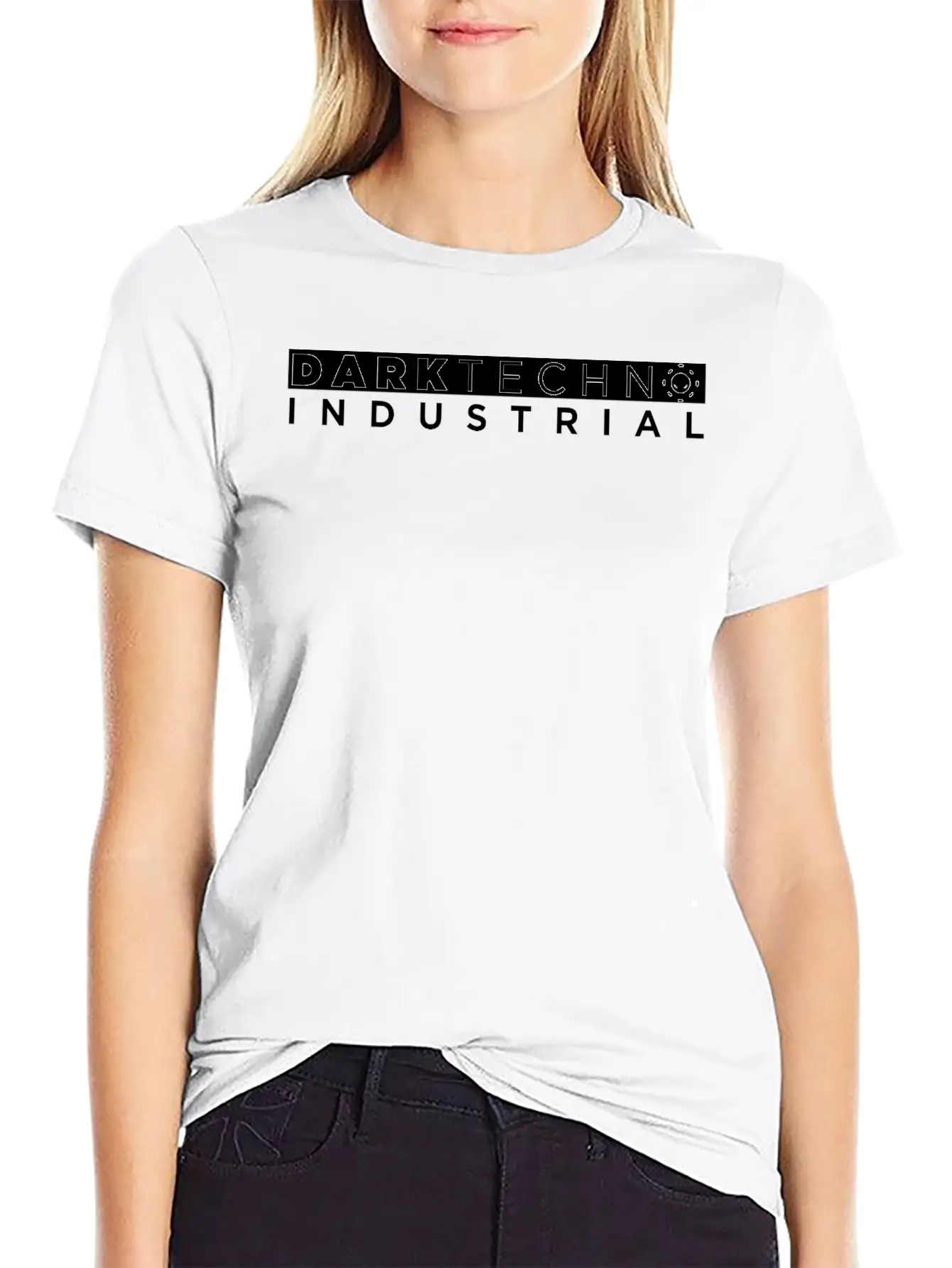Dark Techno Industrial Breathable Soft Cotton T-Shirt – Timeless Casual Look