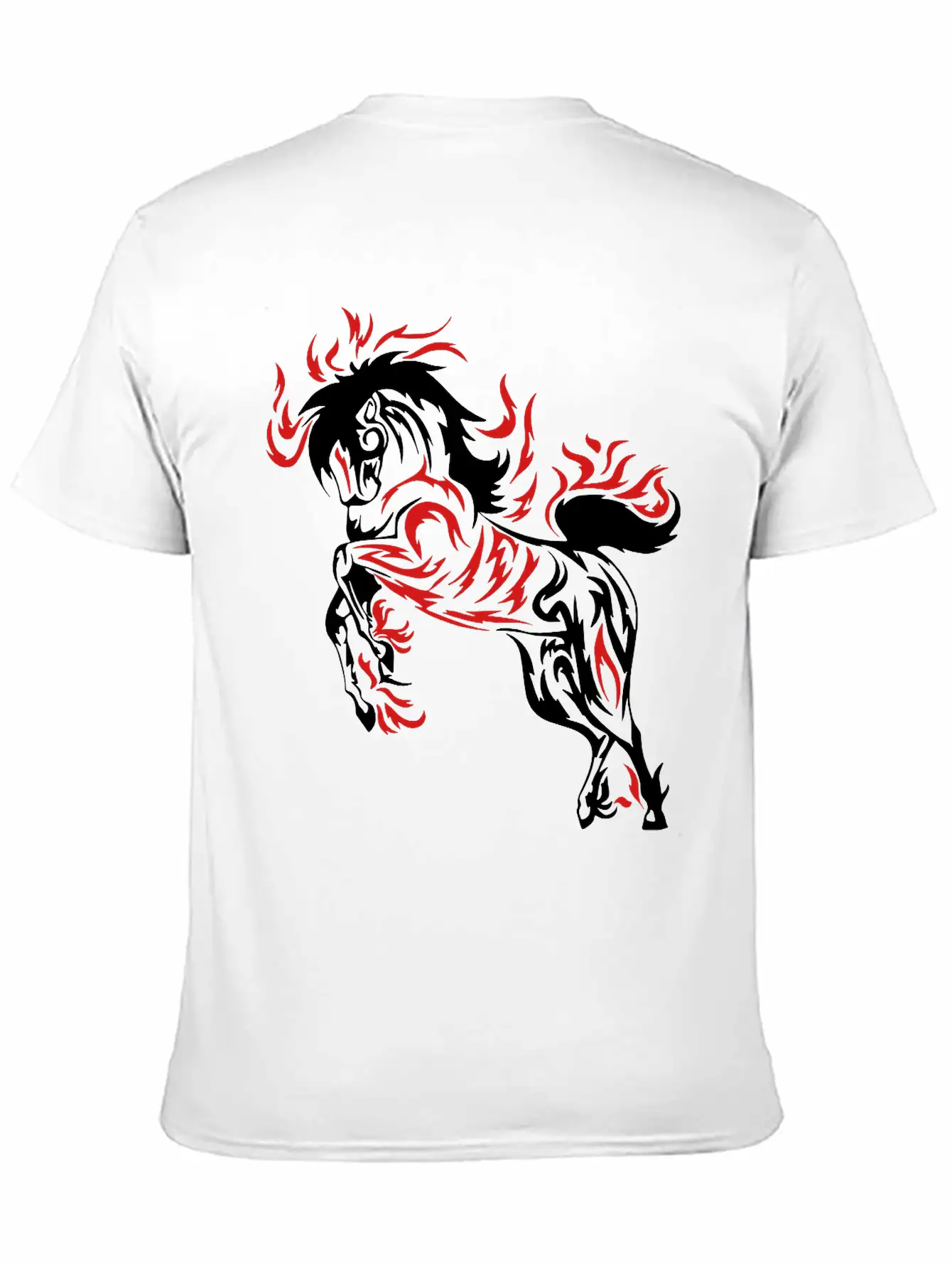 Darr Flame Horse Breathable Soft Cotton T-Shirt – Timeless Casual Look