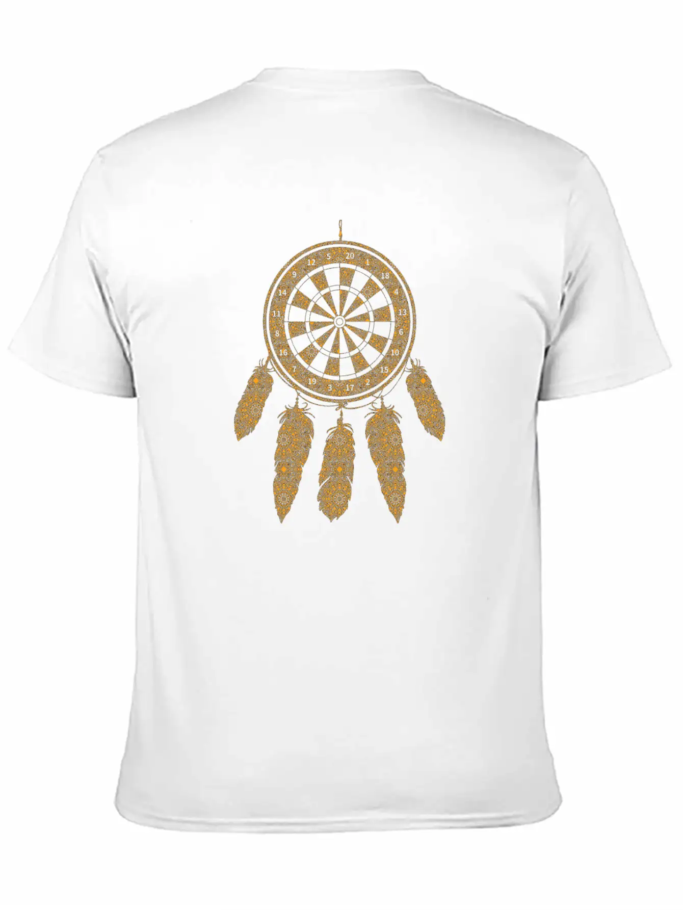 Dart Dreamcatcher Shaman Symbol Darts Players Unisex Casual T-Shirt – Clean Design For Daily Comfort