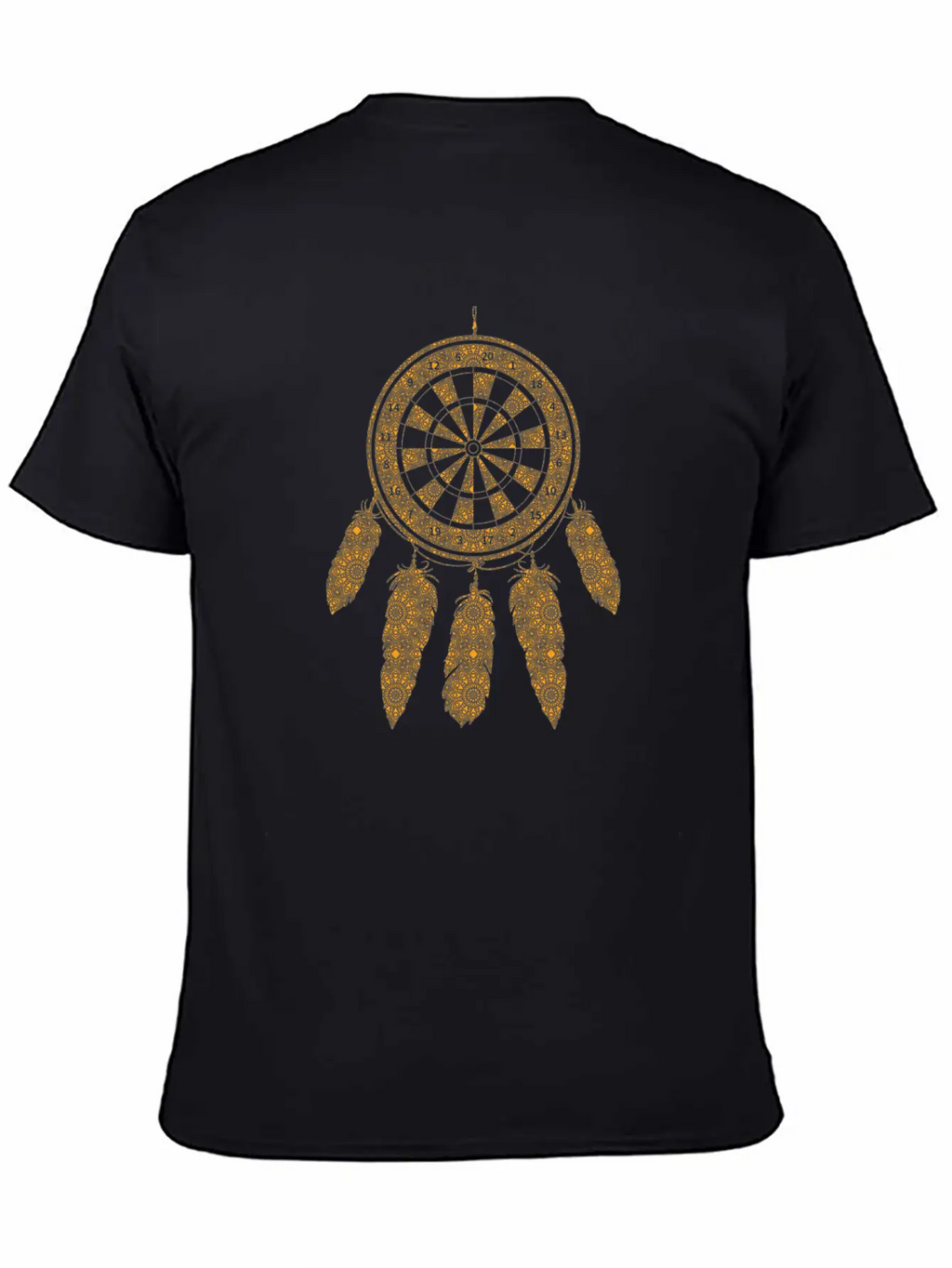 Dart Dreamcatcher Shaman Symbol Darts Players Unisex Casual T-Shirt – Clean Design For Daily Comfort
