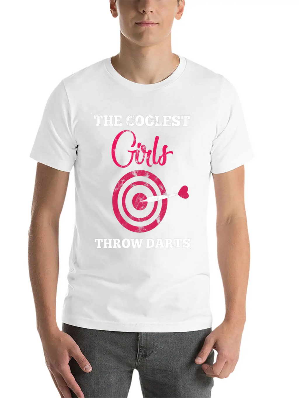 Dart Girl - Arrow - Bullseye - Triple - Gift Breathable Soft Cotton T-Shirt – Timeless Casual Look