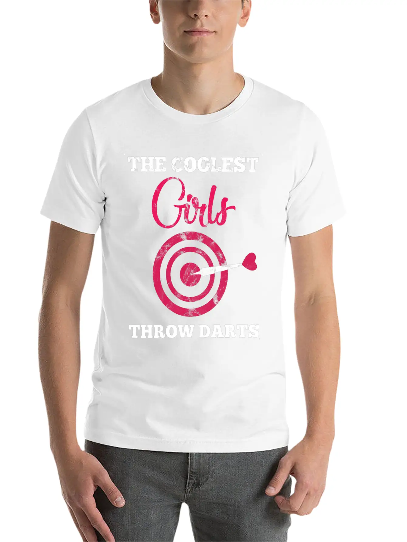 Dart Girl - Arrow - Bullseye - Triple - Gift Breathable Soft Cotton T-Shirt – Timeless Casual Look