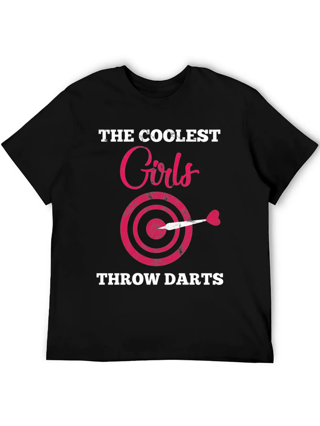 Dart Girl - Arrow - Bullseye - Triple - Gift Breathable Soft Cotton T-Shirt – Timeless Casual Look