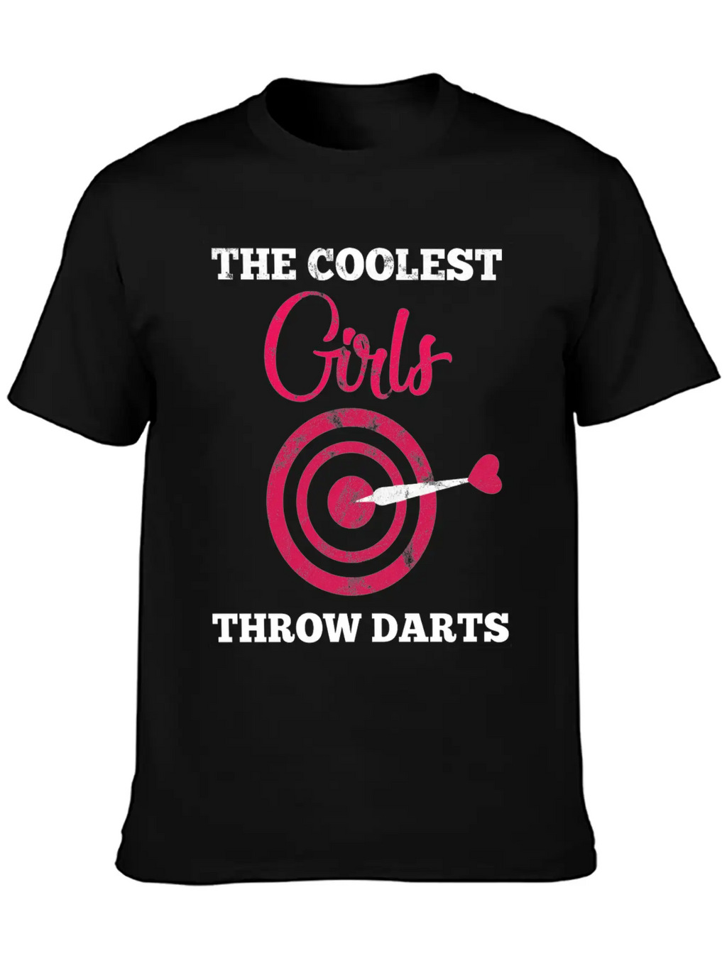 Dart Girl - Arrow - Bullseye - Triple - Gift Breathable Soft Cotton T-Shirt – Timeless Casual Look