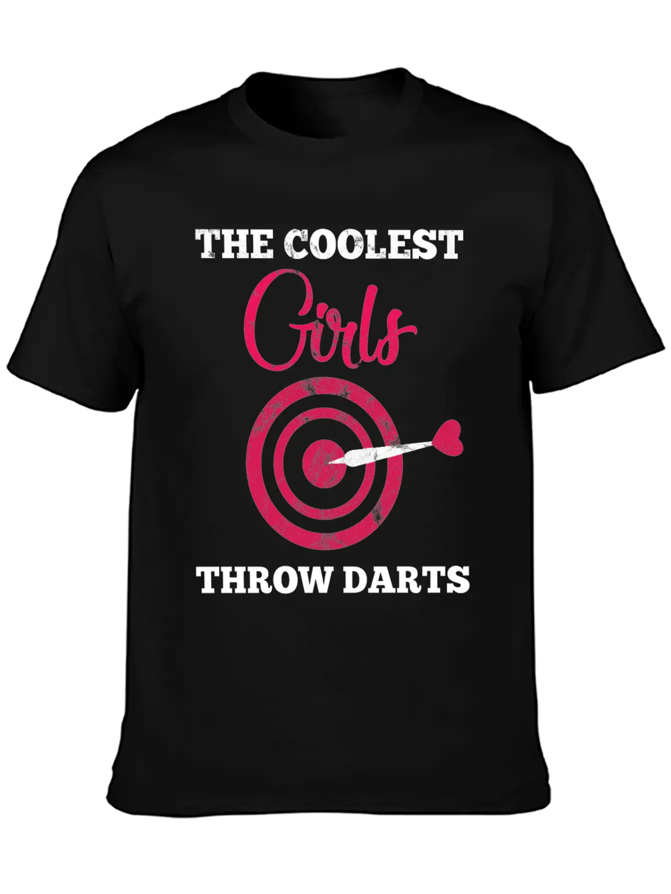 Dart Girl - Arrow - Bullseye - Triple - Gift Breathable Soft Cotton T-Shirt – Timeless Casual Look
