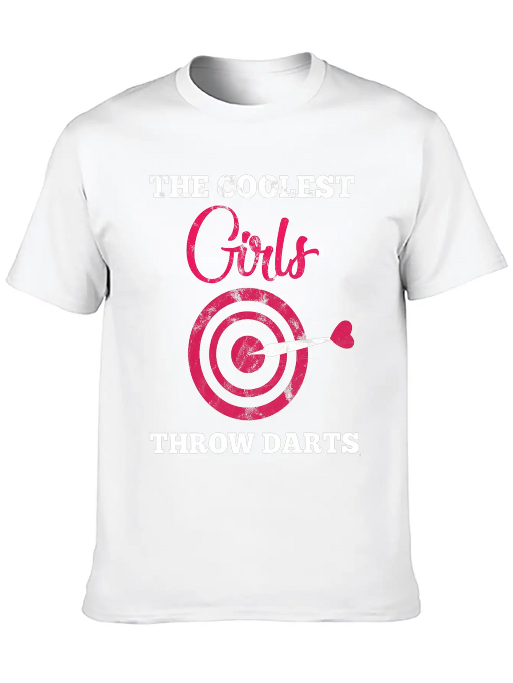 Dart Girl - Arrow - Bullseye - Triple - Gift Breathable Soft Cotton T-Shirt – Timeless Casual Look