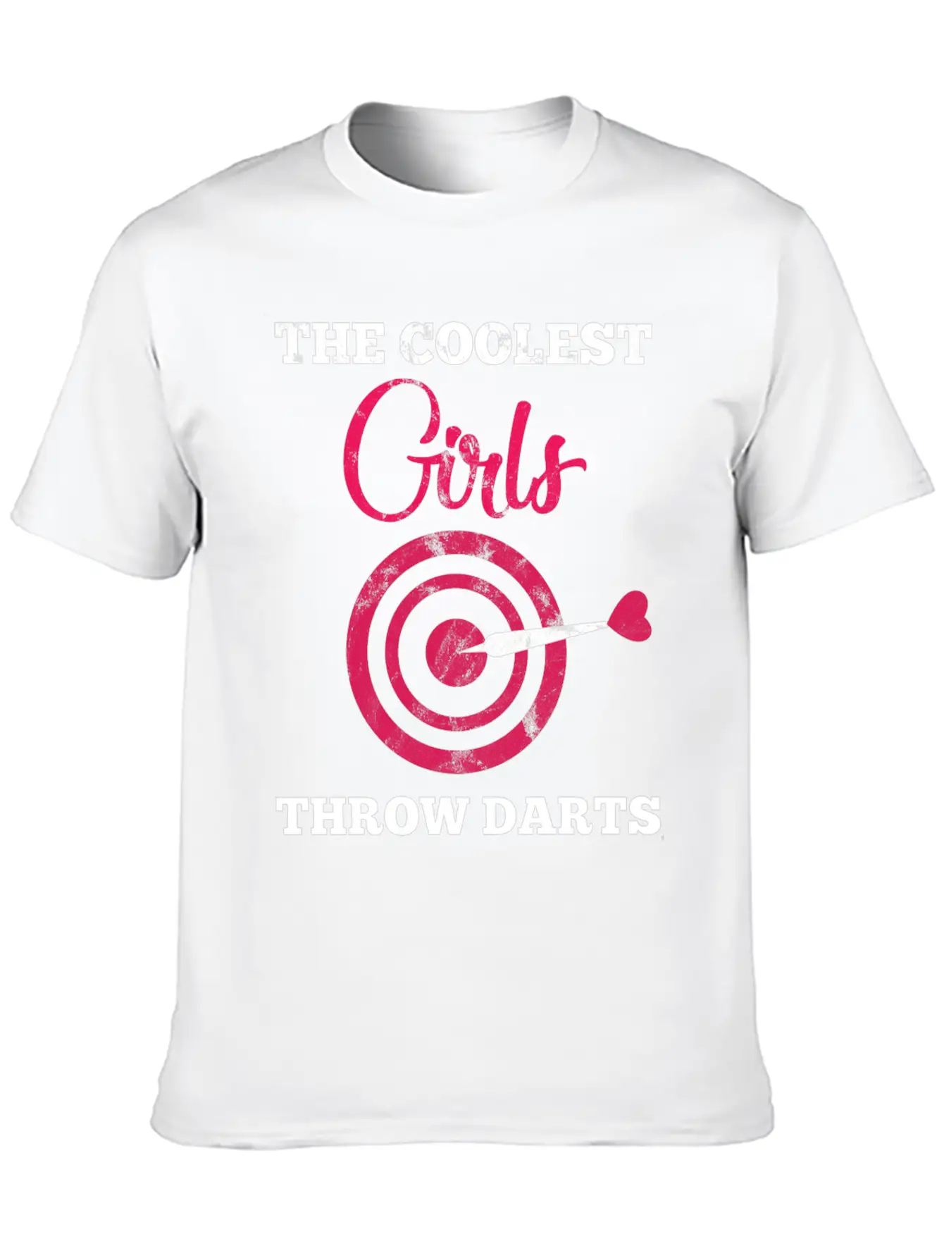 Dart Girl - Arrow - Bullseye - Triple - Gift Breathable Soft Cotton T-Shirt – Timeless Casual Look