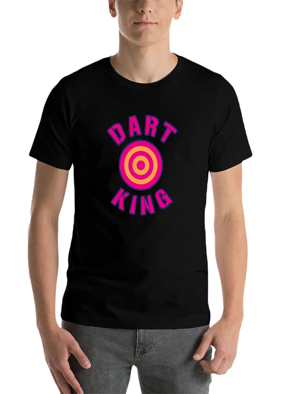 Dart King For Darts Sport Players Breathable Graphic T-Shirt – Perfect For Casual Days