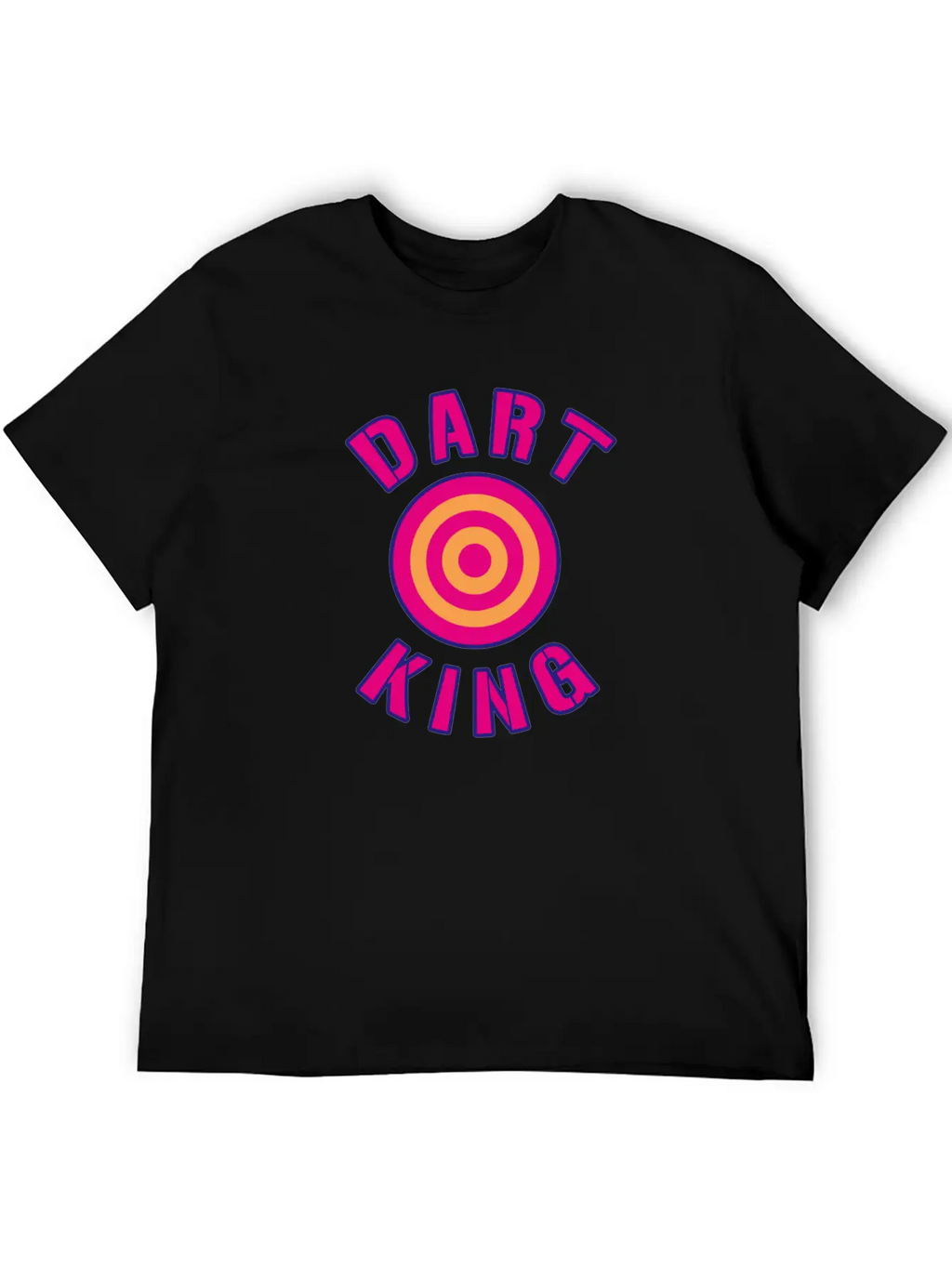 Dart King For Darts Sport Players Breathable Graphic T-Shirt – Perfect For Casual Days