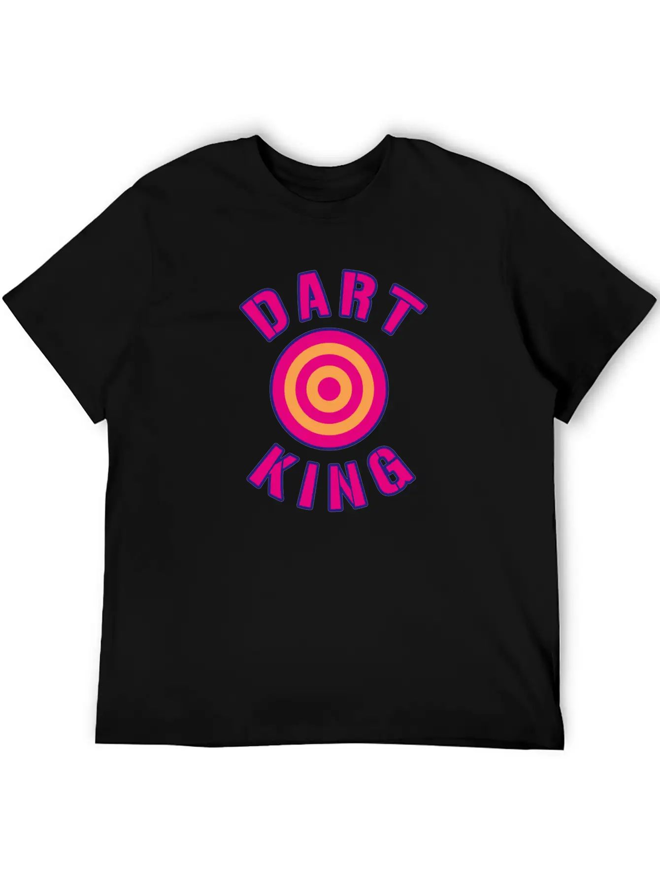 Dart King For Darts Sport Players Breathable Graphic T-Shirt – Perfect For Casual Days