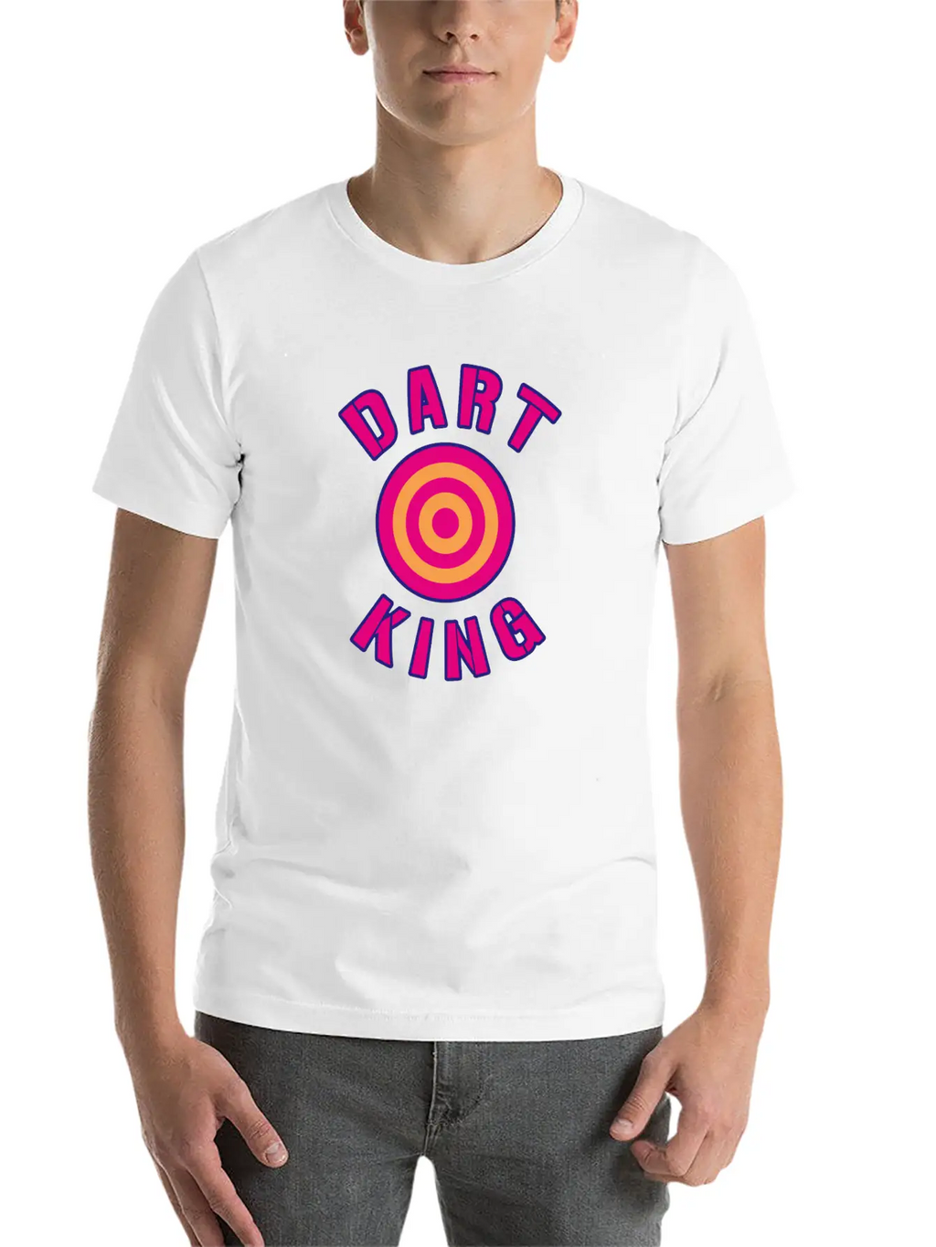 Dart King For Darts Sport Players Breathable Graphic T-Shirt – Perfect For Casual Days