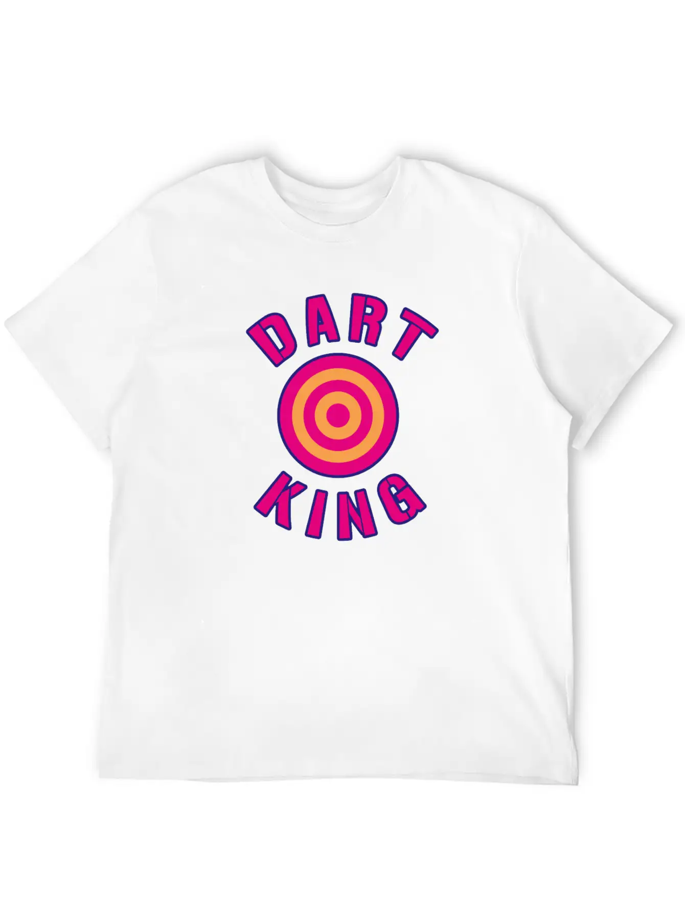 Dart King For Darts Sport Players Breathable Graphic T-Shirt – Perfect For Casual Days