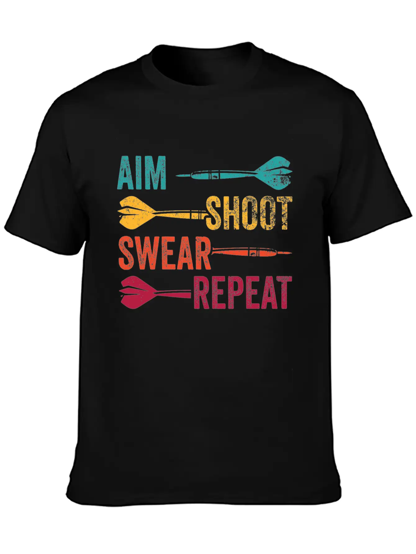 Dart Sport Club, Dartboard, Arrow Sport Dart Unisex Casual T-Shirt – Clean Design For Daily Comfort