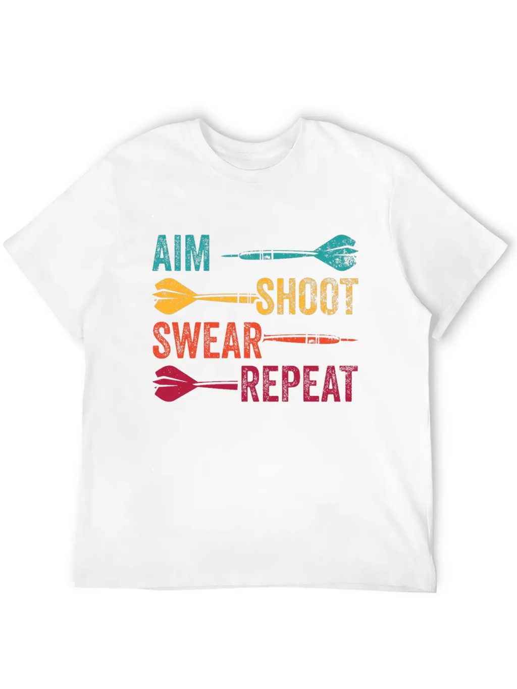 Dart Sport Club, Dartboard, Arrow Sport Dart Unisex Casual T-Shirt – Clean Design For Daily Comfort