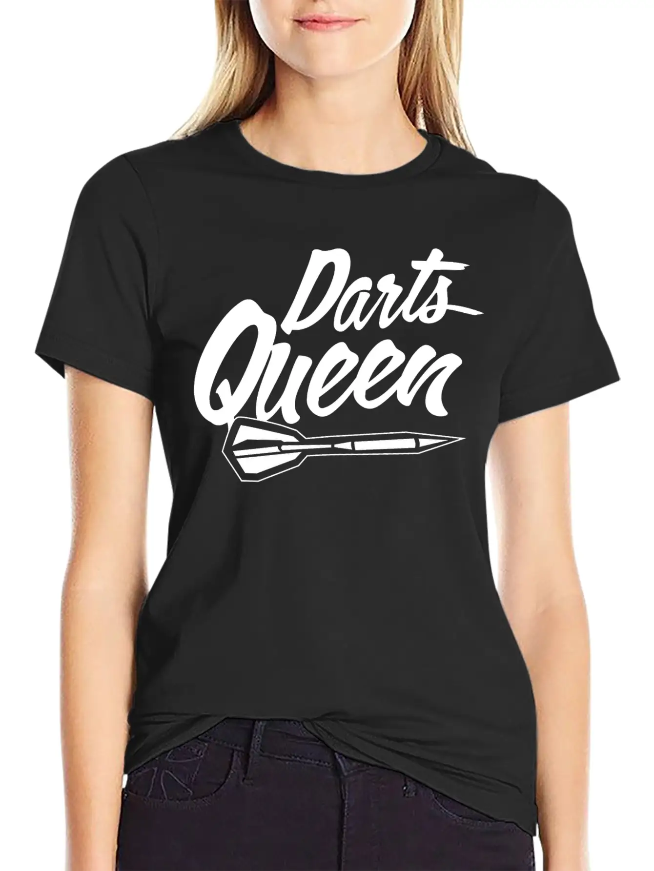 Darts Queen Darts League Dart Player Essential Cotton Tee For Daily Outfits – Unisex Style