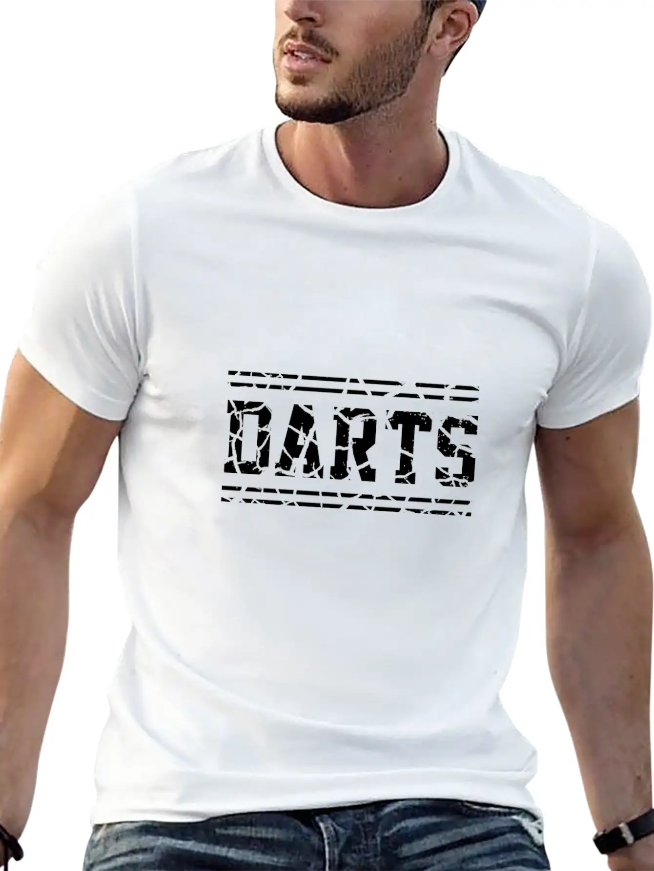 Darts Unisex Short Sleeve Soft Cotton T-Shirt – Casual Everyday Wear
