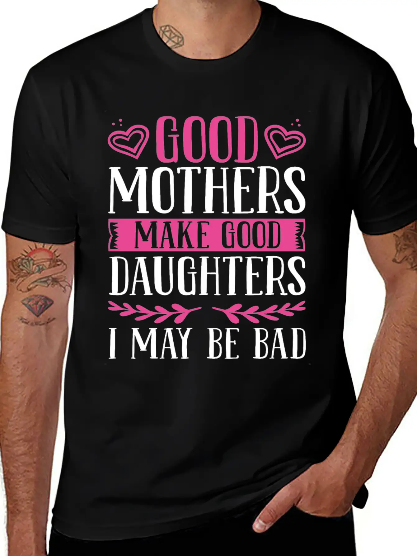 Daughter For Mom Mother And Daughter Matching Unisex Short Sleeve Soft Cotton T-Shirt – Casual Everyday Wear