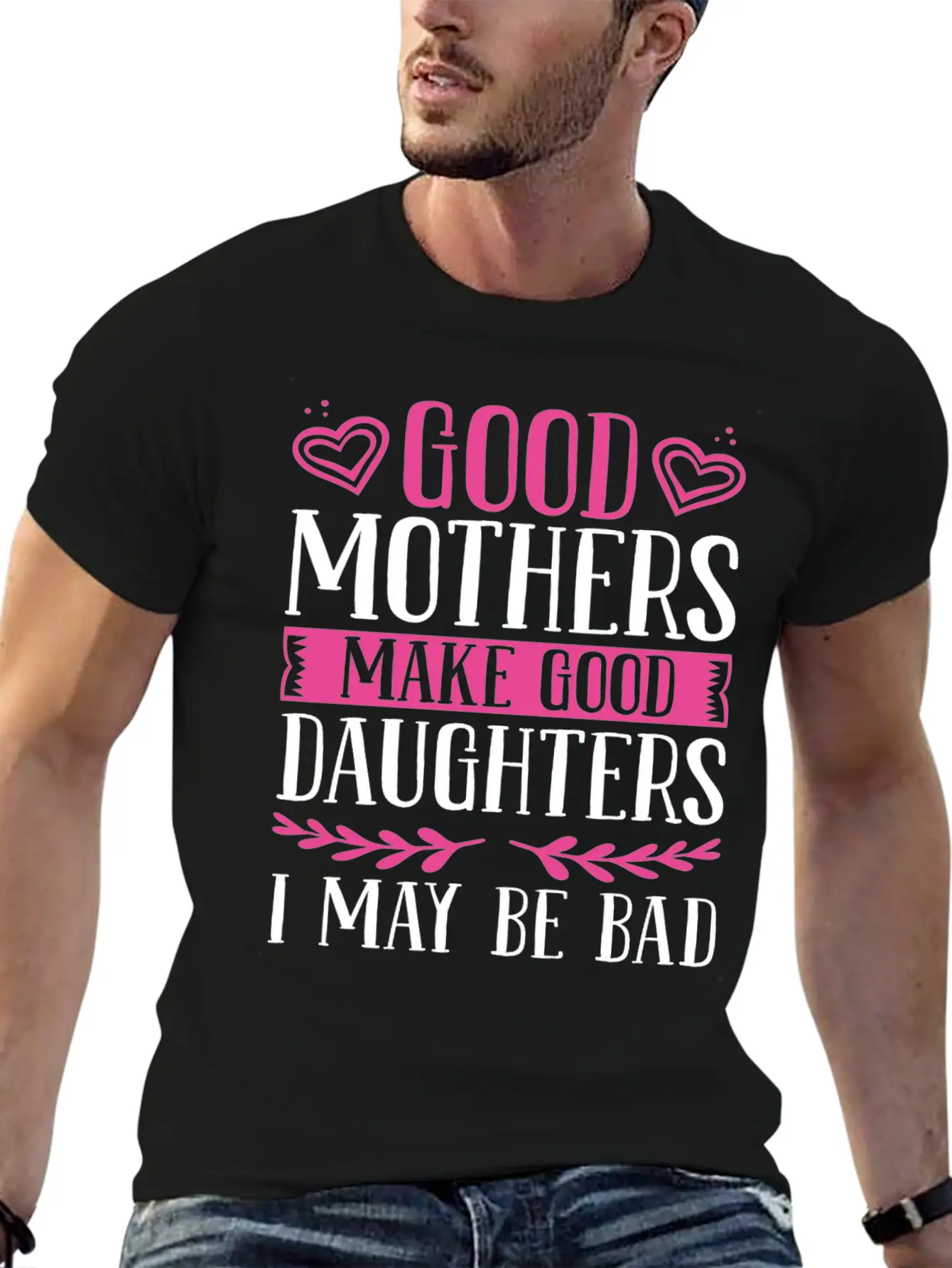 Daughter For Mom Mother And Daughter Matching Unisex Short Sleeve Soft Cotton T-Shirt – Casual Everyday Wear