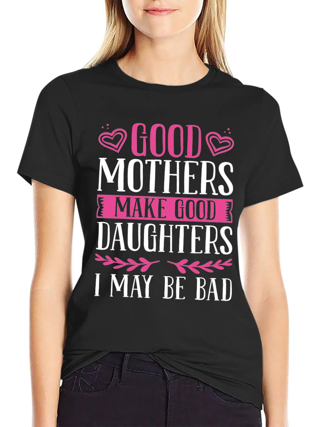 Daughter For Mom Mother And Daughter Matching Unisex Short Sleeve Soft Cotton T-Shirt – Casual Everyday Wear
