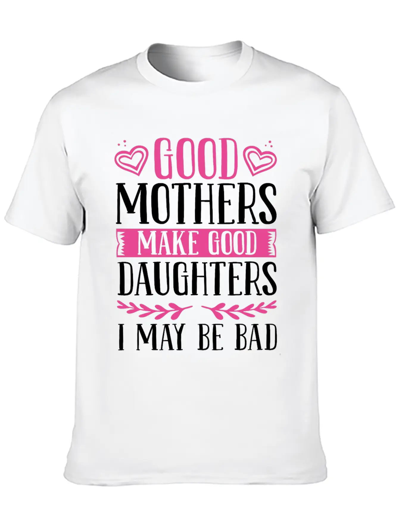 Daughter For Mom Mother And Daughter Matching Unisex Short Sleeve Soft Cotton T-Shirt – Casual Everyday Wear