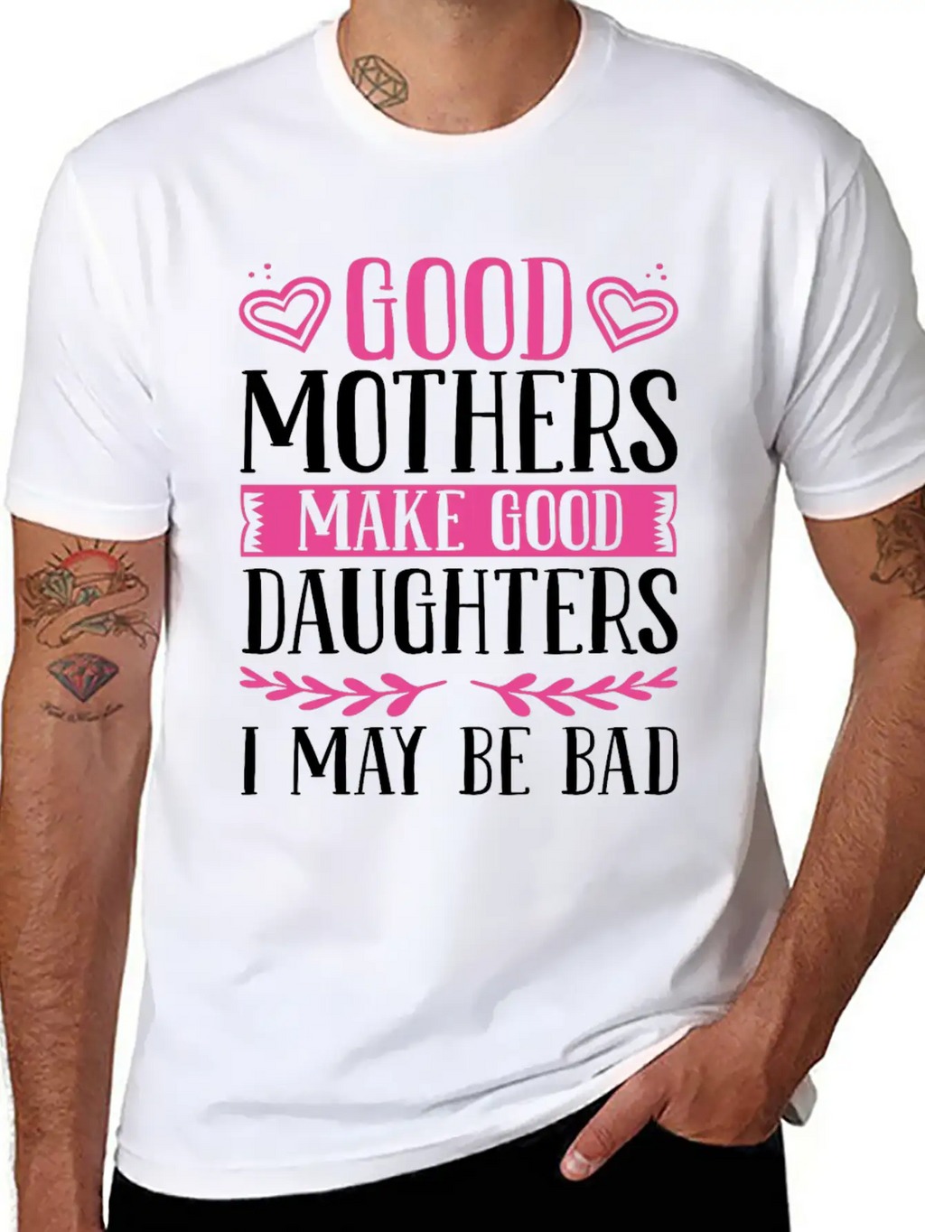 Daughter For Mom Mother And Daughter Matching Unisex Short Sleeve Soft Cotton T-Shirt – Casual Everyday Wear