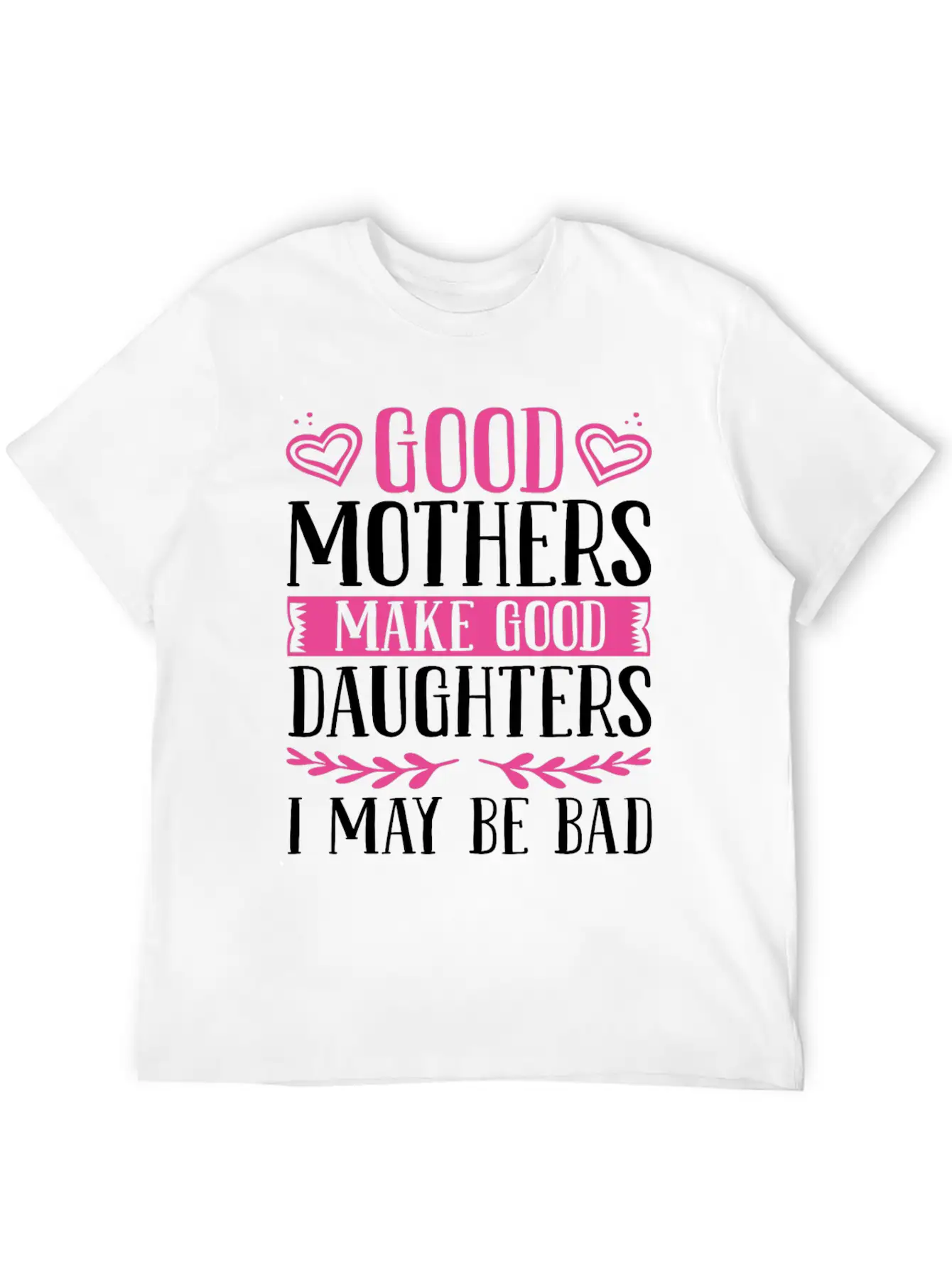 Daughter For Mom Mother And Daughter Matching Unisex Short Sleeve Soft Cotton T-Shirt – Casual Everyday Wear