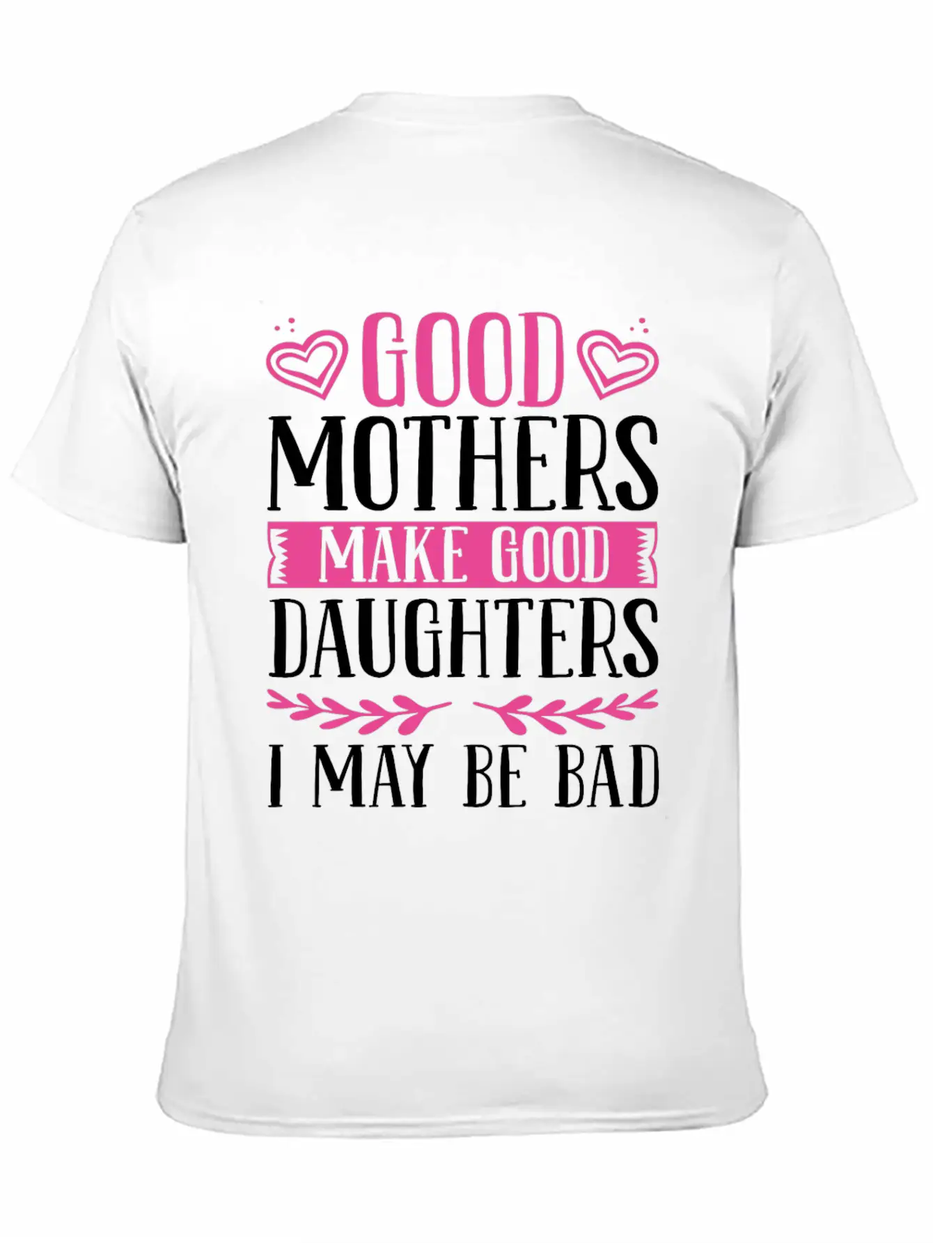 Daughter For Mom Mother And Daughter Matching Unisex Short Sleeve Soft Cotton T-Shirt – Casual Everyday Wear