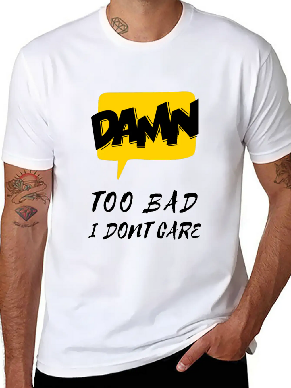 Dawn Too Bad I Dont Care Unisex Casual T-Shirt – Clean Design For Daily Comfort