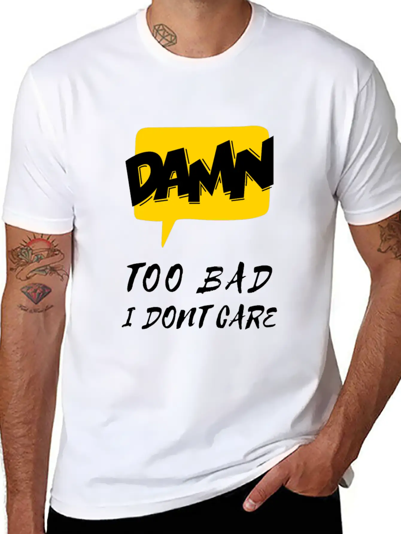 Dawn Too Bad I Dont Care Unisex Casual T-Shirt – Clean Design For Daily Comfort