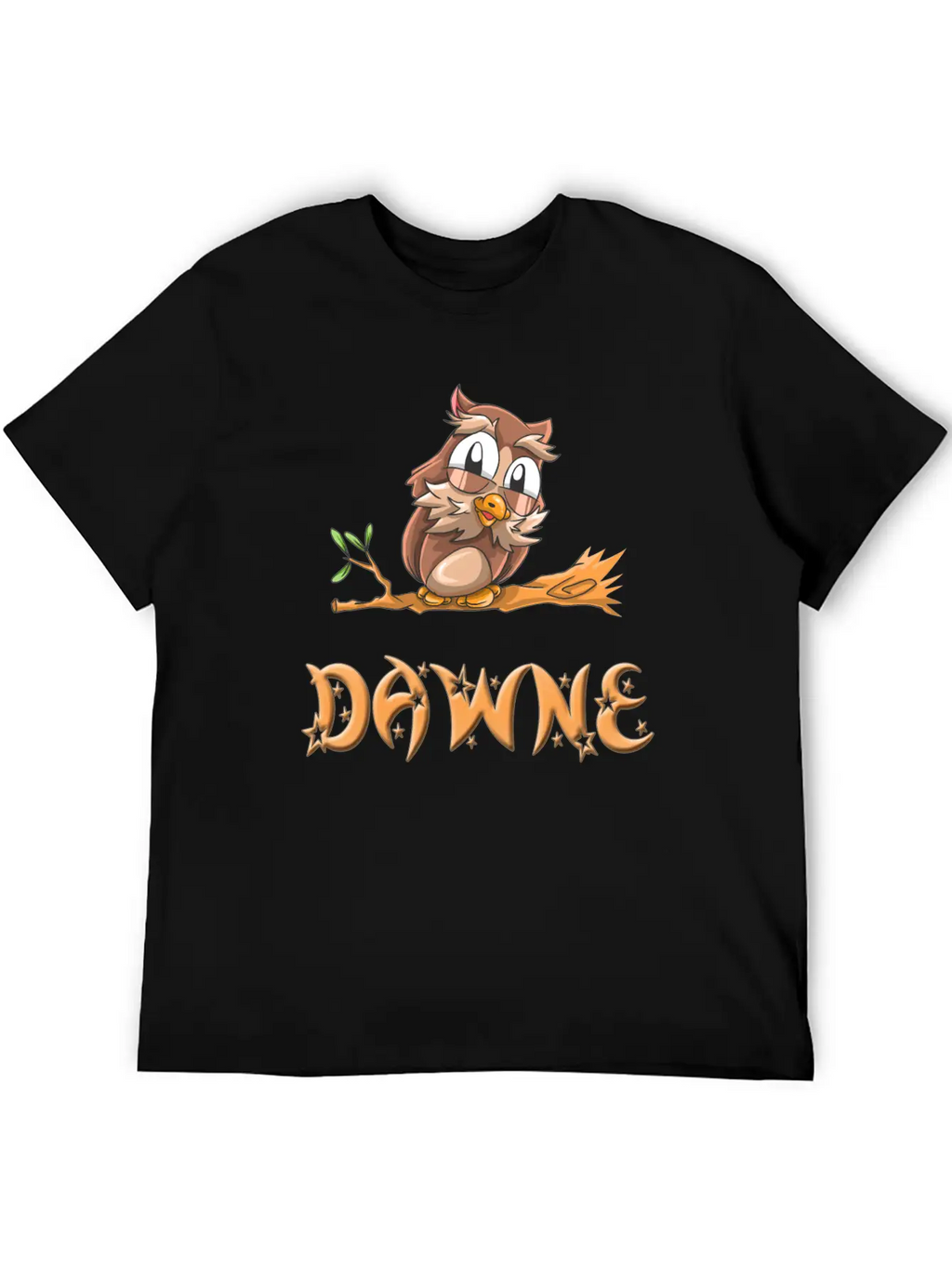 Dawne Owl Essential Cotton Tee For Daily Outfits – Unisex Style