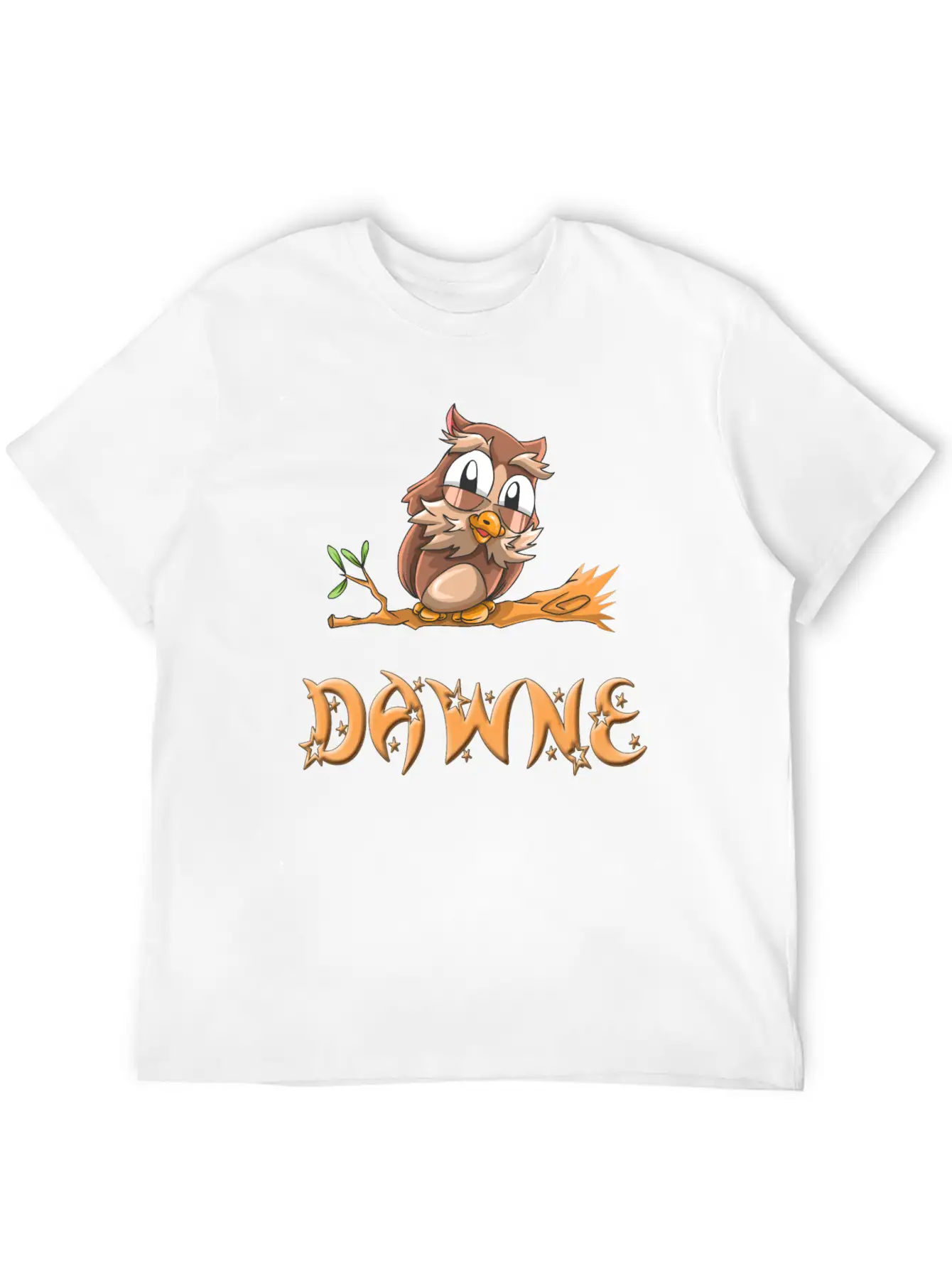 Dawne Owl Essential Cotton Tee For Daily Outfits – Unisex Style