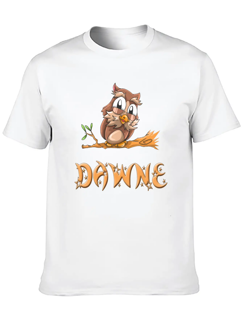 Dawne Owl Essential Cotton Tee For Daily Outfits – Unisex Style