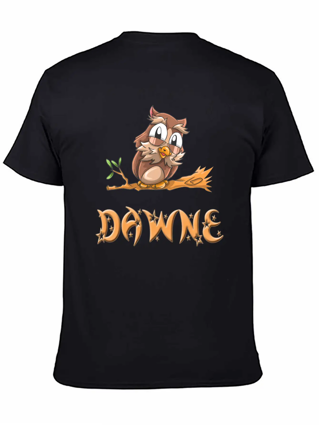 Dawne Owl Essential Cotton Tee For Daily Outfits – Unisex Style