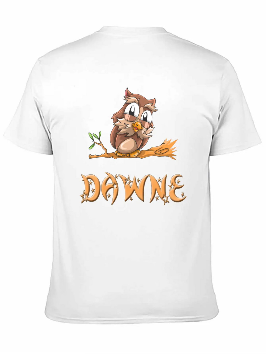 Dawne Owl Essential Cotton Tee For Daily Outfits – Unisex Style