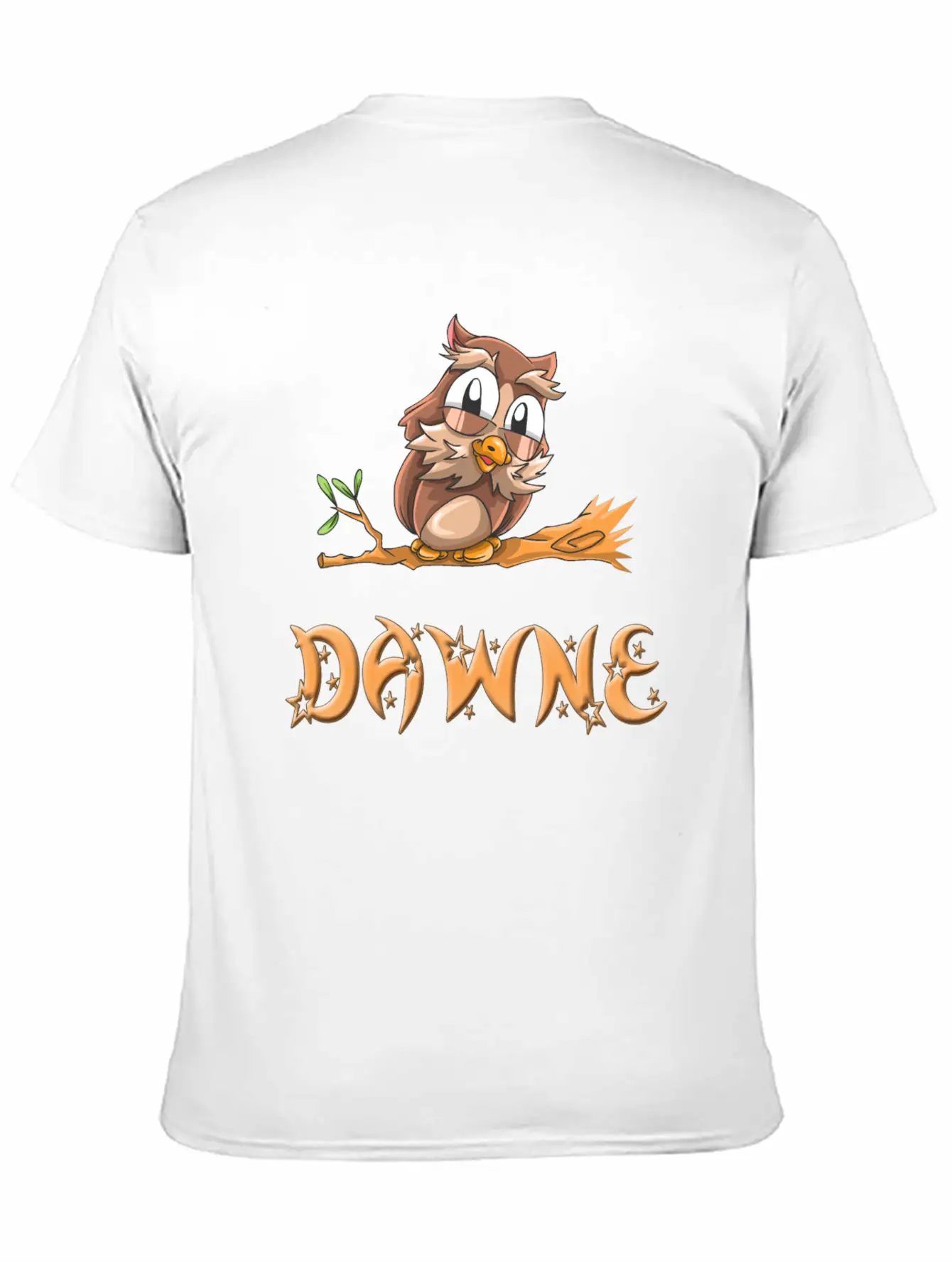 Dawne Owl Essential Cotton Tee For Daily Outfits – Unisex Style