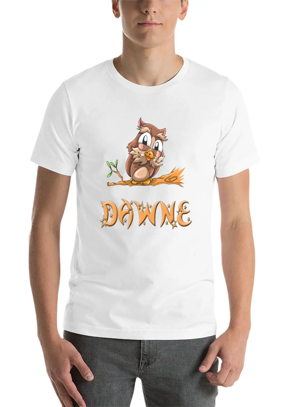 Dawne Owl Essential Cotton Tee For Daily Outfits – Unisex Style