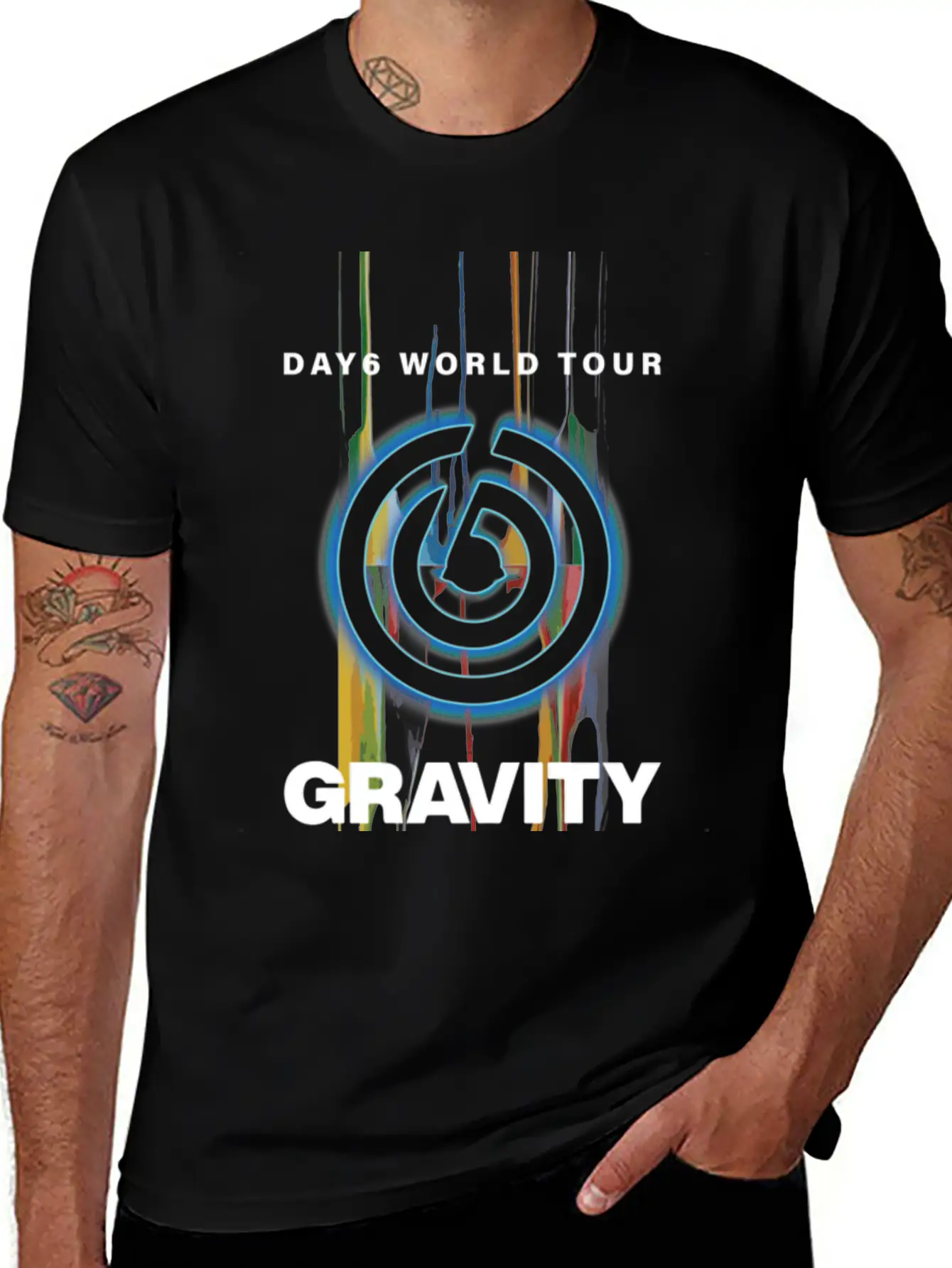 DAY6 World Tour Gravity T-Shirt Unisex Casual T-Shirt – Clean Design For Daily Comfort