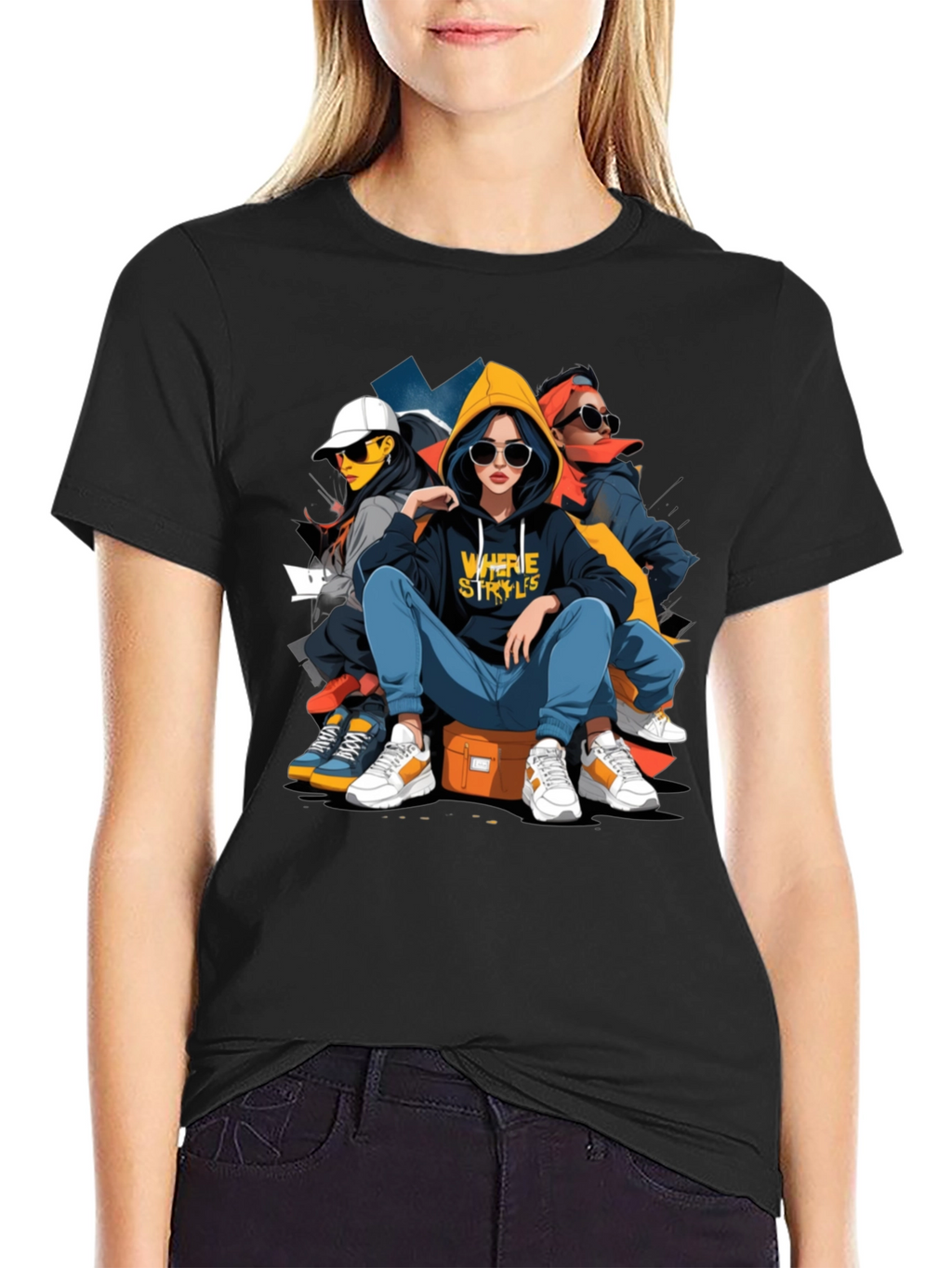 Stylish Graphic Print Tee