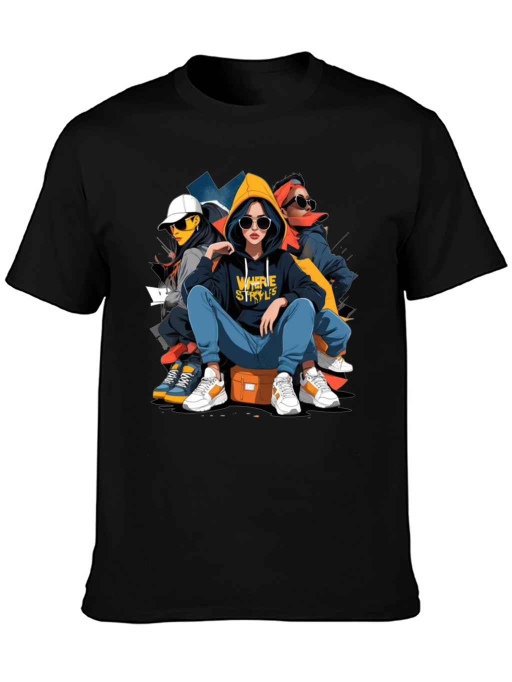 Stylish Graphic Print Tee