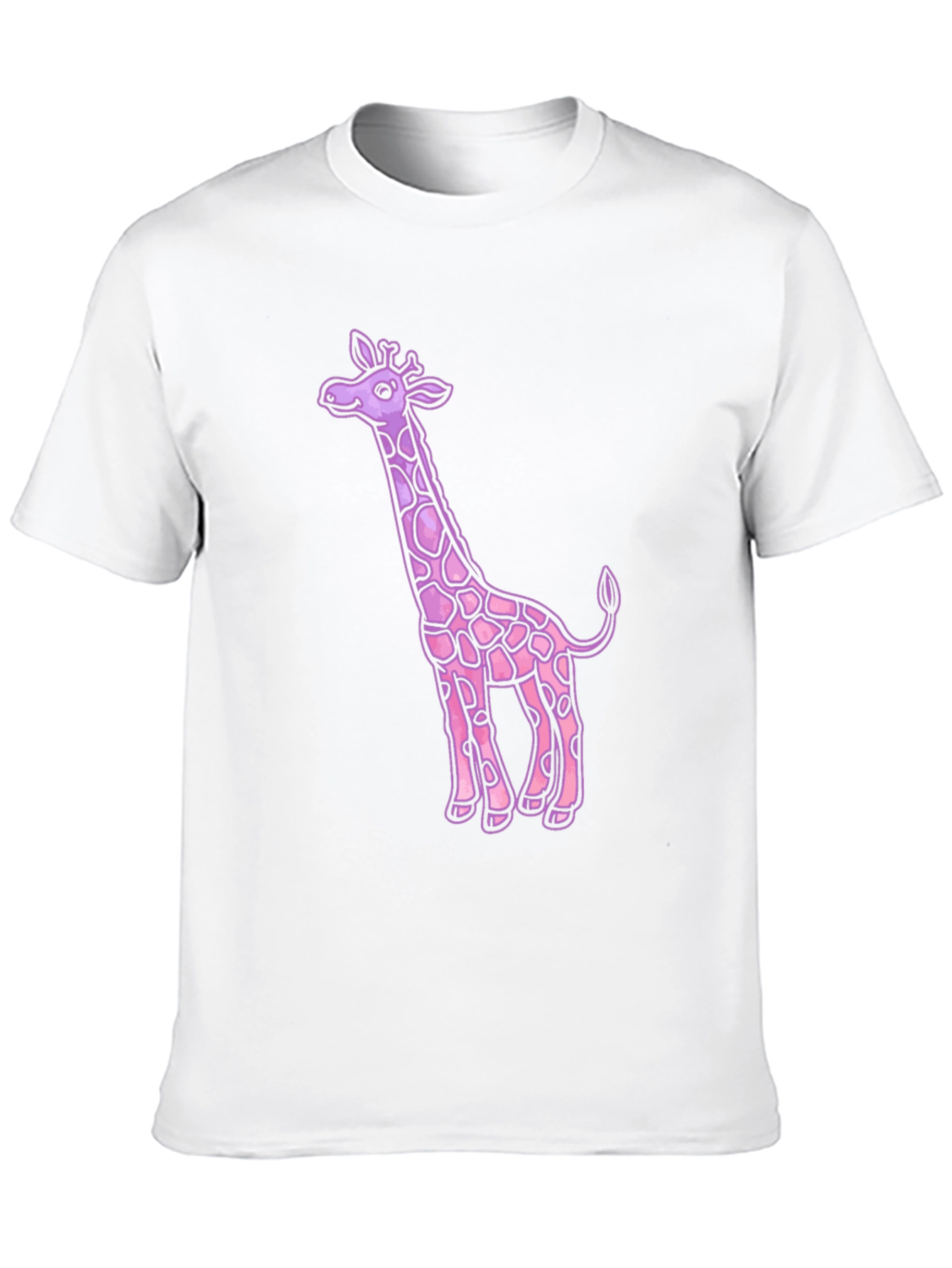 Pink Giraffe Graphic Tee - Unique Design