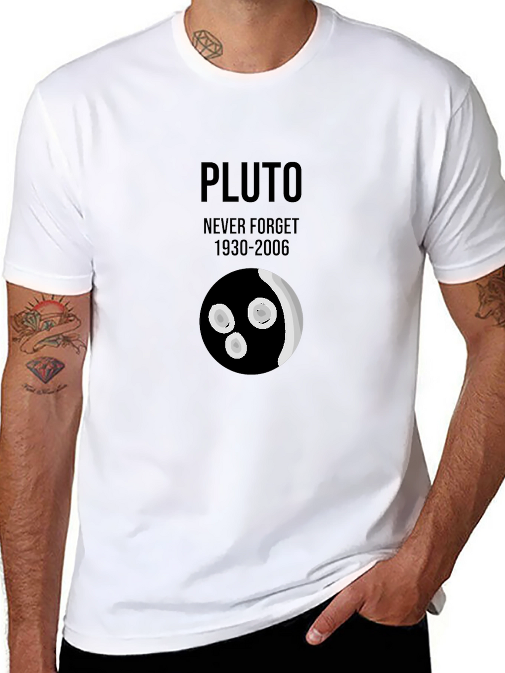Pluto Never Forget T-Shirt - Retro Graphic Tee