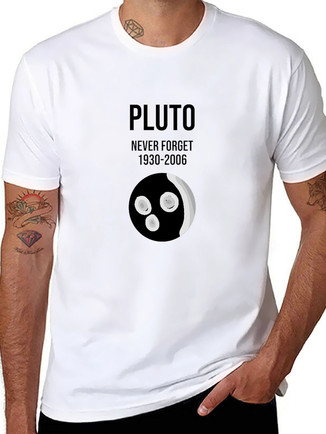 Pluto Never Forget T-Shirt - Retro Graphic Tee