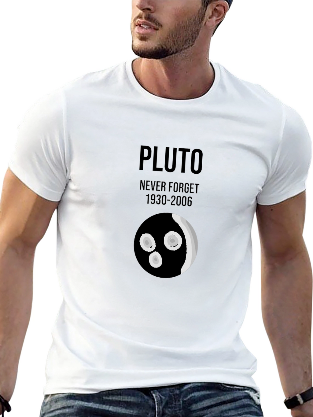 Pluto Never Forget T-Shirt - Retro Graphic Tee