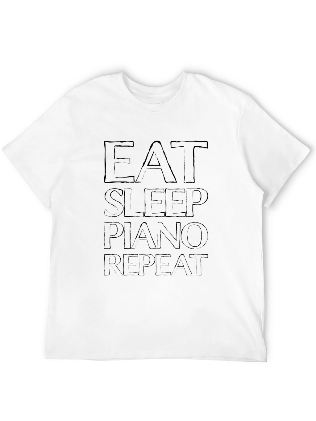 Eat Sleep Piano Repeat Graphic Tee