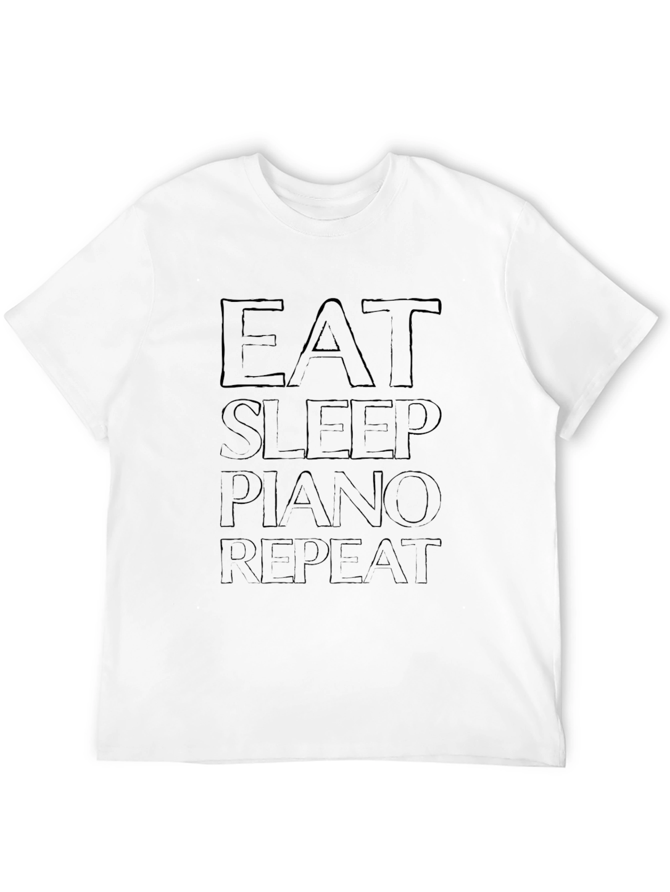 Eat Sleep Piano Repeat Graphic Tee