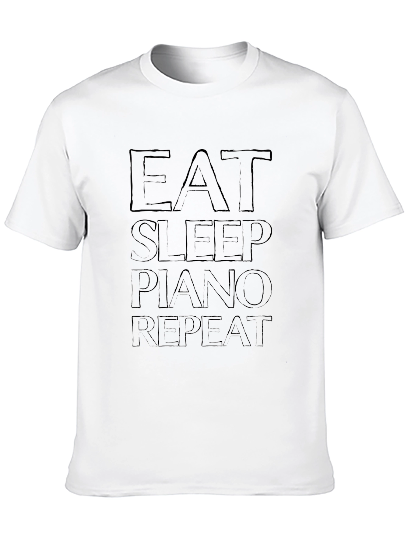 Eat Sleep Piano Repeat Graphic Tee
