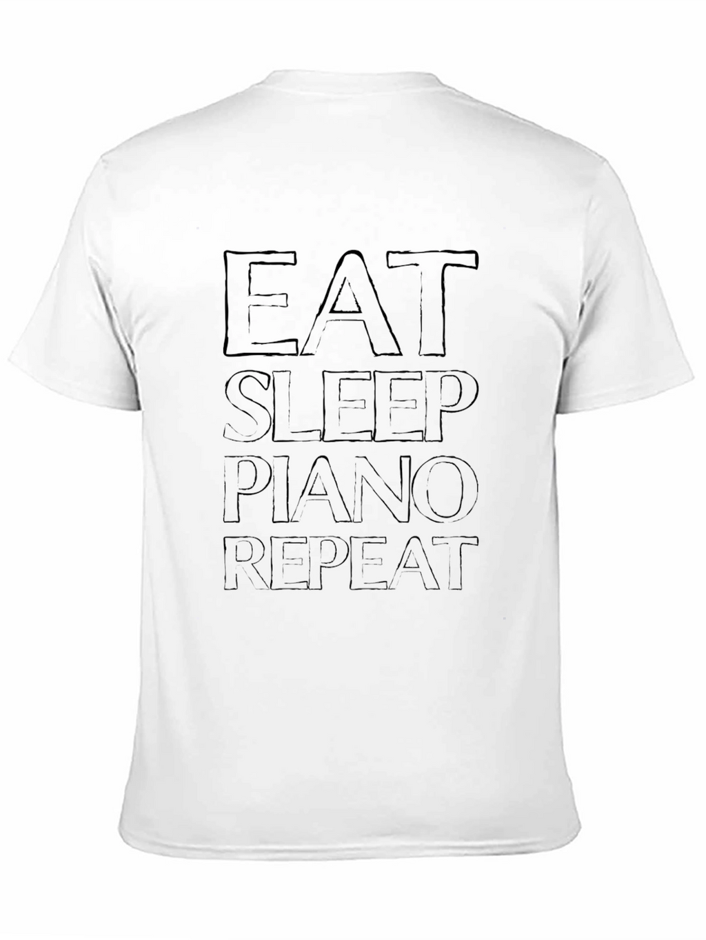 Eat Sleep Piano Repeat Graphic Tee