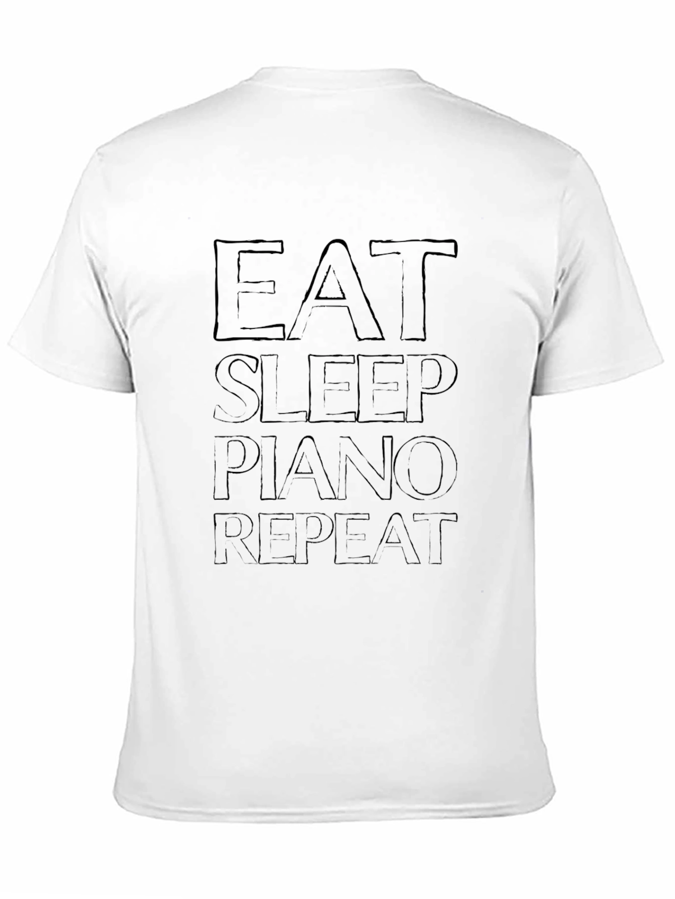 Eat Sleep Piano Repeat Graphic Tee